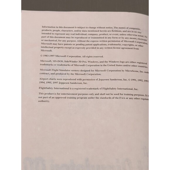 Flight Adventures Big Jets TSC Flight Simulator Add On Microsoft Pilots Handbook - Picture 11 of 12